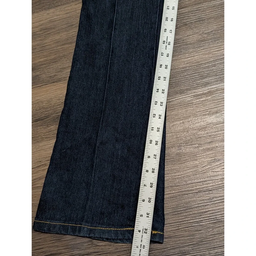 Southpole x Betty Boop Jeans Womens 9 Dark Wash Embroidered Pocket Flare Y2K